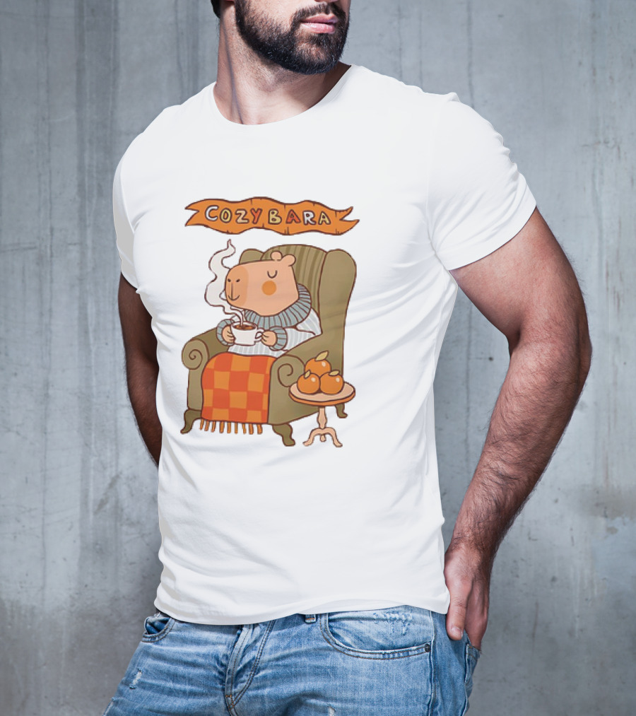 Cozybara Capybara Meme Cute T-Shirt