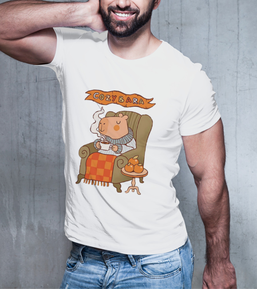 Cozybara Capybara Meme Cute T-Shirt