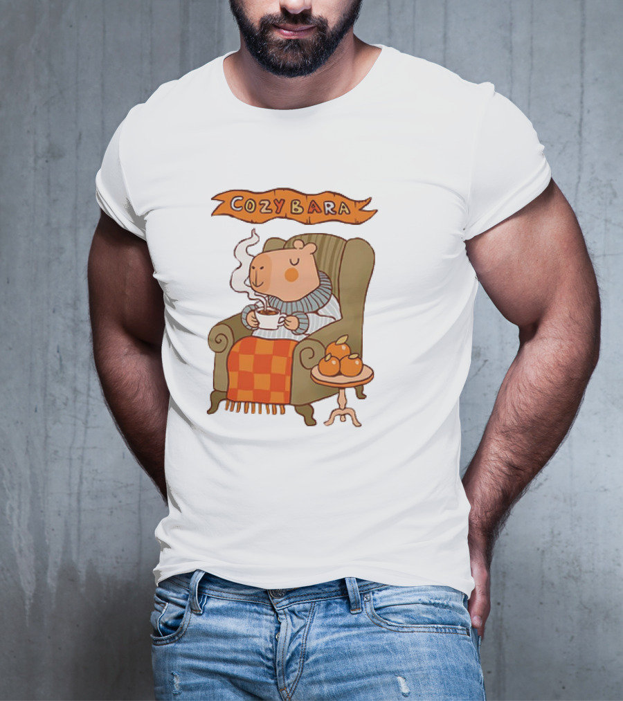 Cozybara Capybara Meme Cute T-Shirt