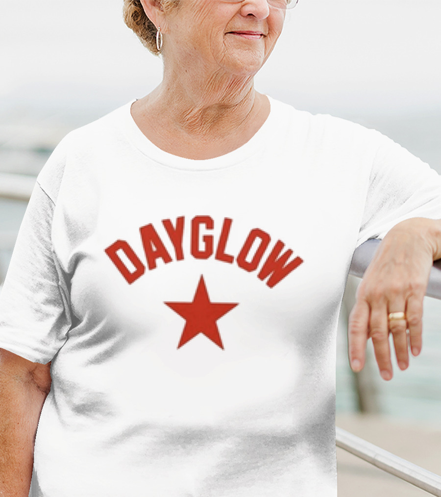 Dayglow Red Star White T-Shirt