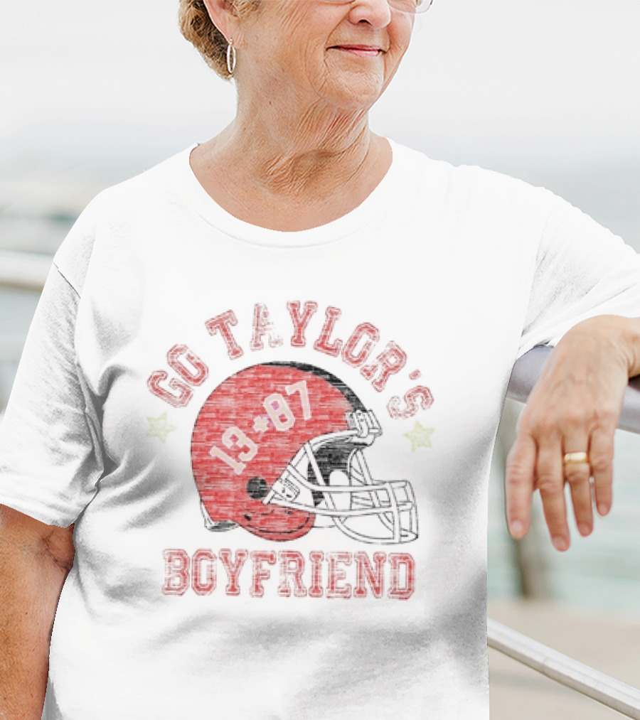 Go Taylor’s Boyfriend 13 87 Football Helmet T-Shirt