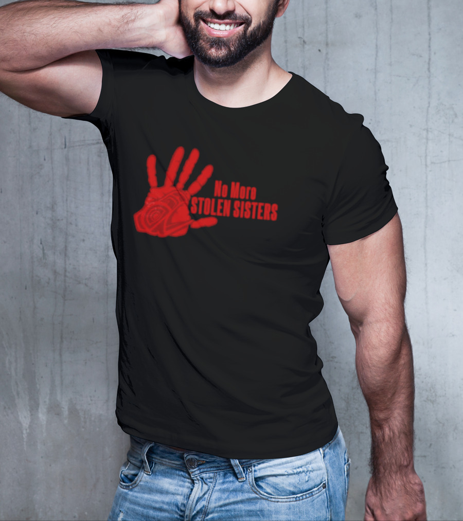 No More Stolen Sisters Red Blood Hand T-Shirt