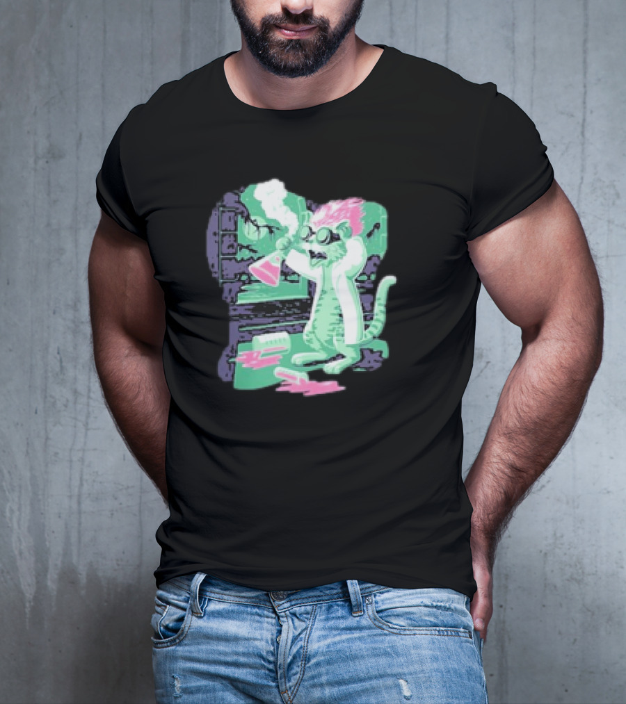 Kyle’s Corner Feline Weird Oct 24-27 Live Oak FL Mad Scientist Cat Lab T-Shirt