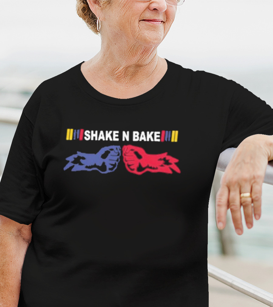 Shake N Bake Racing Hands Clap Colors Nascar T-Shirt
