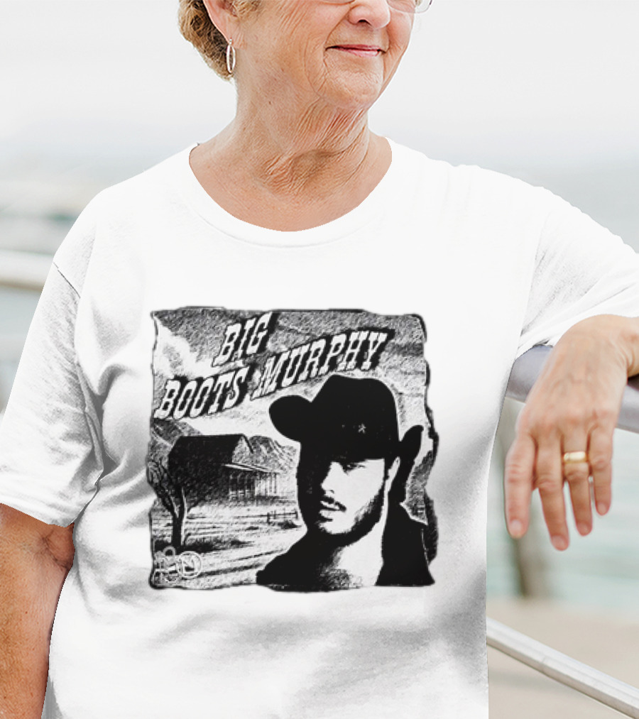 Big Boots Murphy Country Cowboy Barn Scene T-Shirt