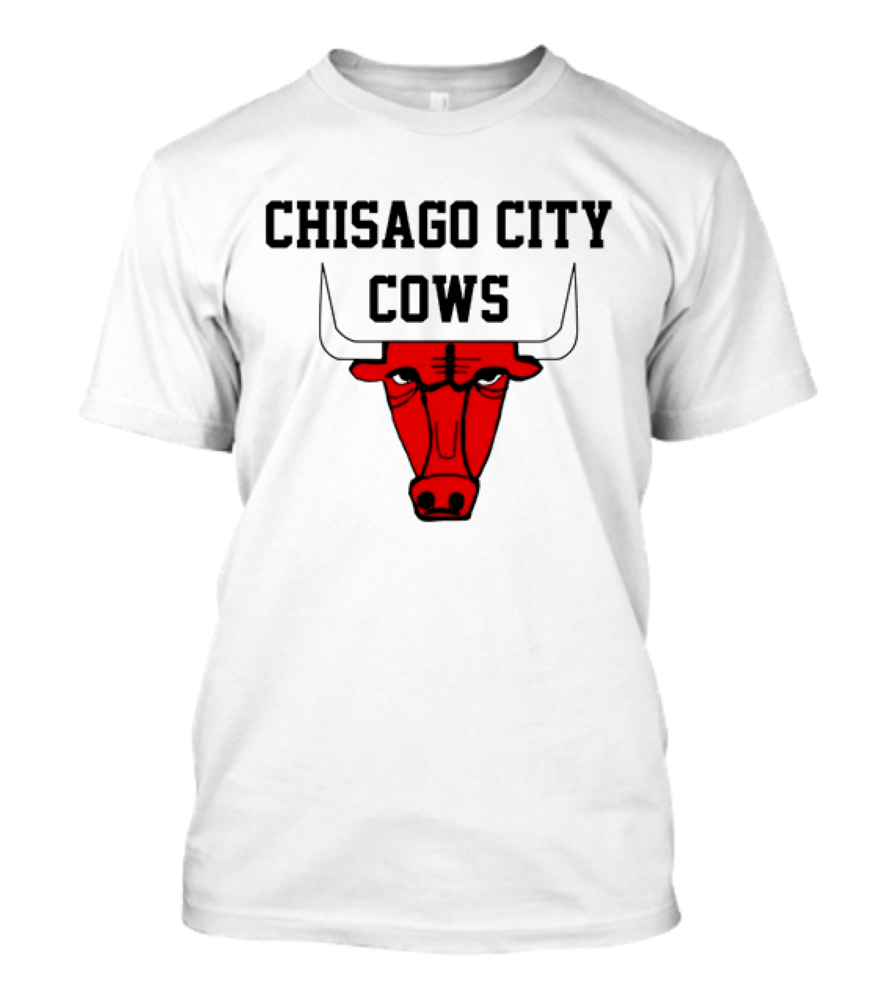 Chisago City Cows Red Bull Head T-Shirt