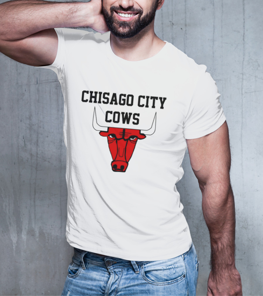 Chisago City Cows Red Bull Head T-Shirt