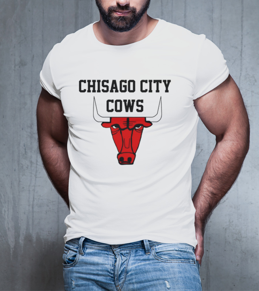 Chisago City Cows Red Bull Head T-Shirt