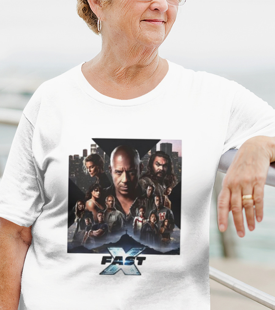 Fast X Cast Ensemble In Urban Cityscape T-Shirt