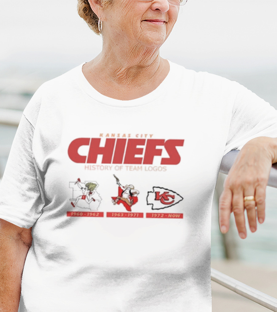 Kansas City Chiefs History 1960-1962 1963-1971 1972-Now Team T-Shirt