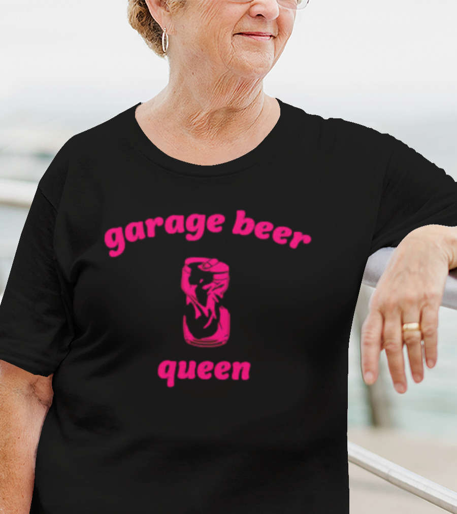 Garage Beer Queen Crushed Can T-Shirt