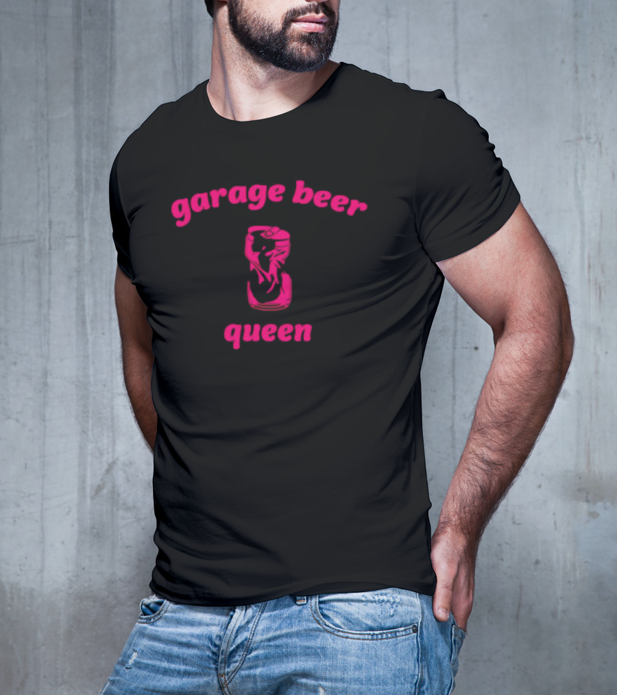Garage Beer Queen Crushed Can T-Shirt