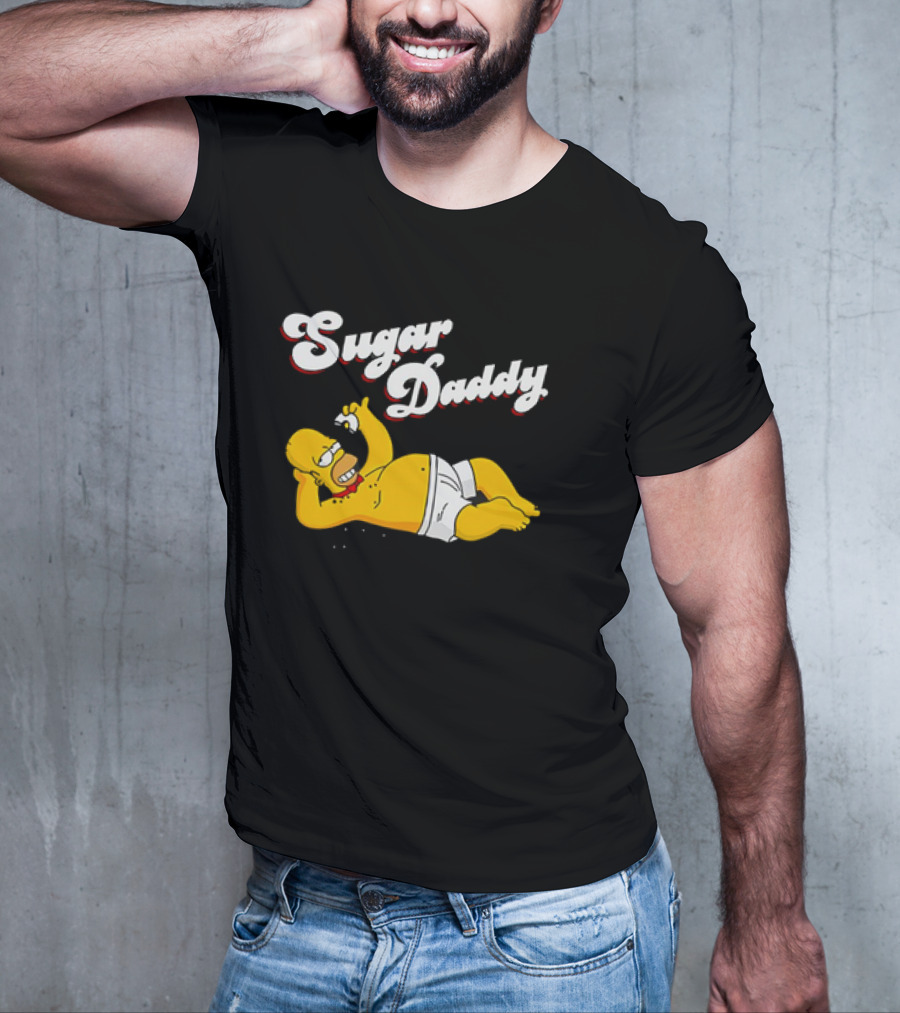 Homer Simpson Sugar Daddy The Simpsons Iconic Pose T-Shirt