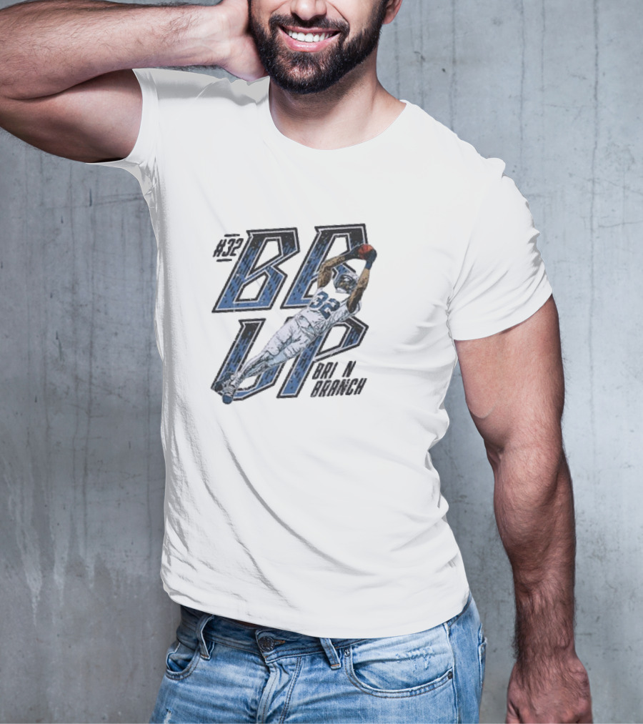 Brian Branch #32 BB Up Detroit Lions Football Catch T-Shirt