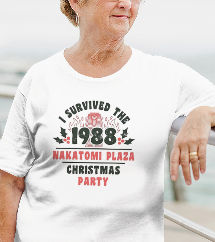 I Survived The 1988 Nakatomi Plaza Christmas Party Retro T-Shirt