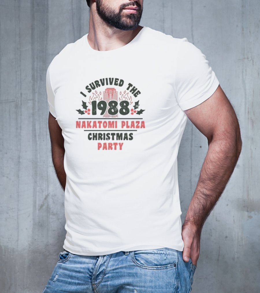 I Survived The 1988 Nakatomi Plaza Christmas Party Retro T-Shirt