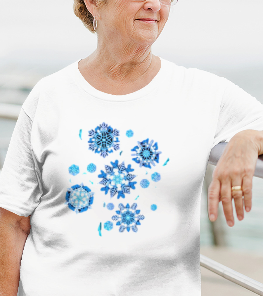 Merry Menagerie Animal Kingdom’s Puppets Retro Snowflakes T-Shirt