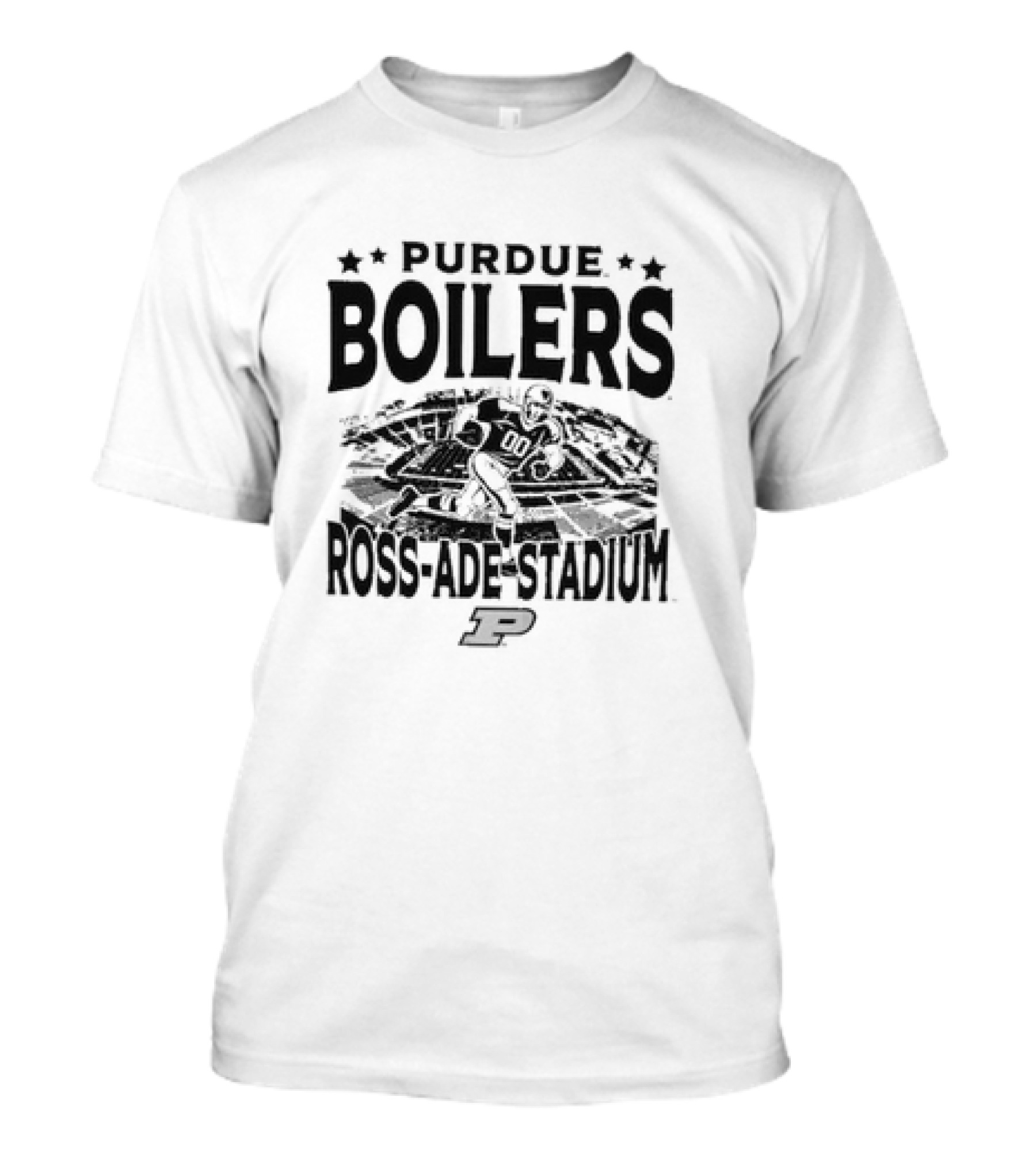 Purdue Boilers Ross Ade Stadium Vintage Football Player P T-Shirt