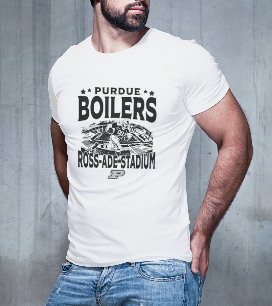 Purdue Boilers Ross Ade Stadium Vintage Football Player P T-Shirt