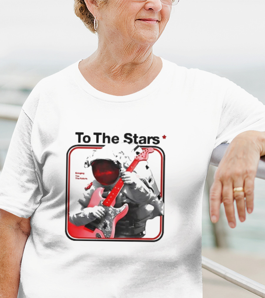 To The Stars Astronaut Playing Guitar Bringing The Future T-Shirt