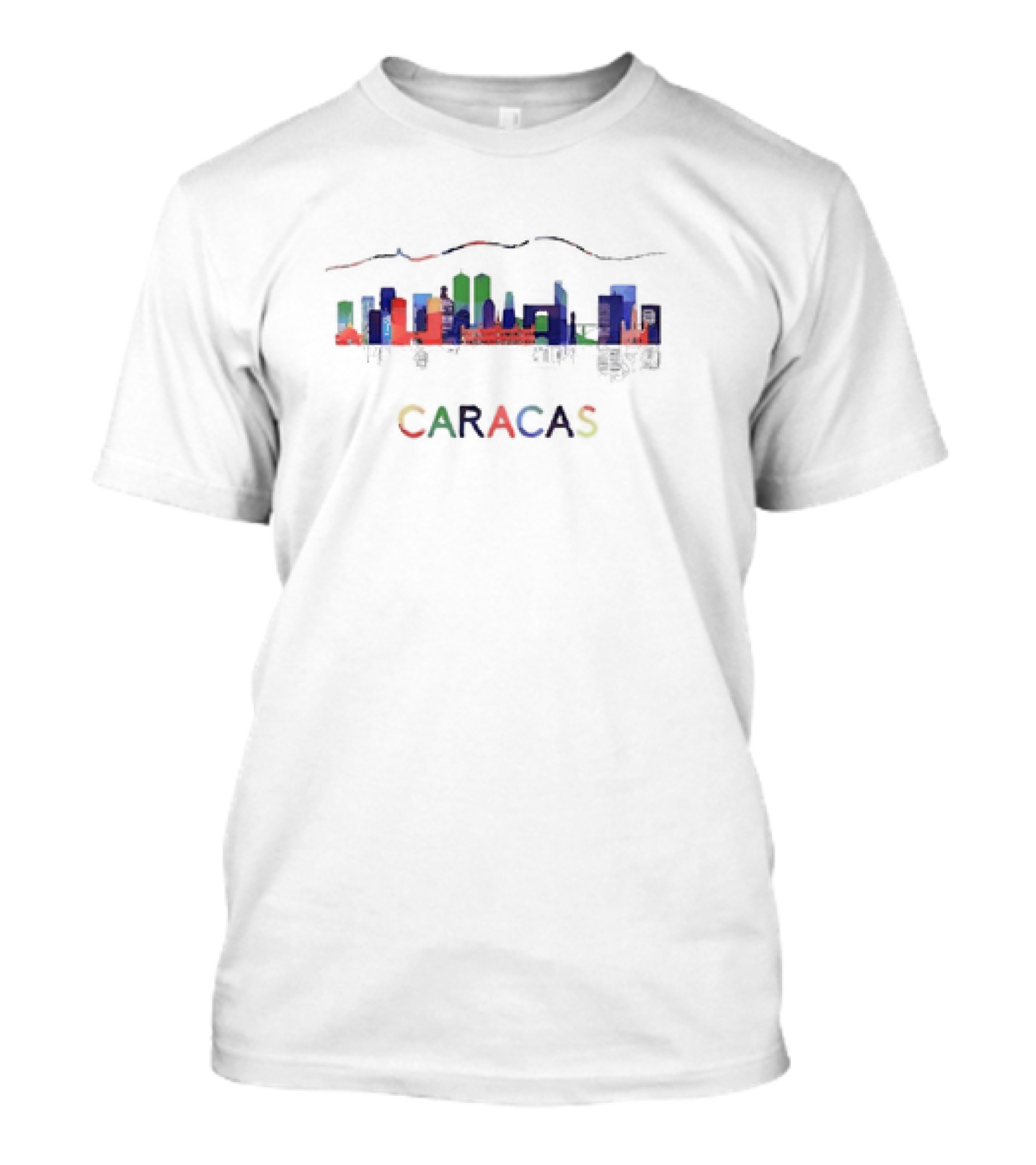 Caracas Venezuela Skyline With Avila Mountain T-Shirt