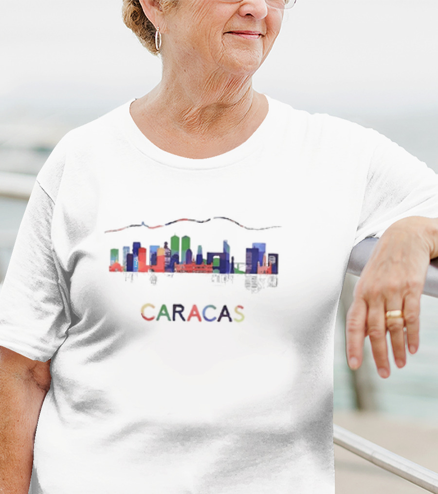 Caracas Venezuela Skyline With Avila Mountain T-Shirt