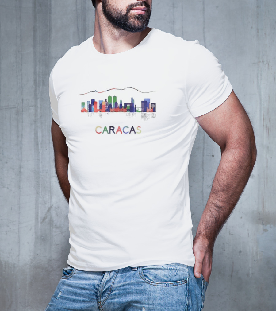 Caracas Venezuela Skyline With Avila Mountain T-Shirt