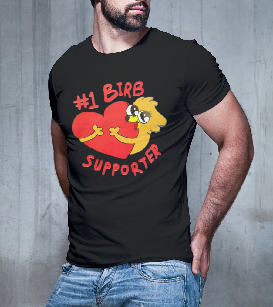 1 Birb Supporter Heart Hug T-Shirt