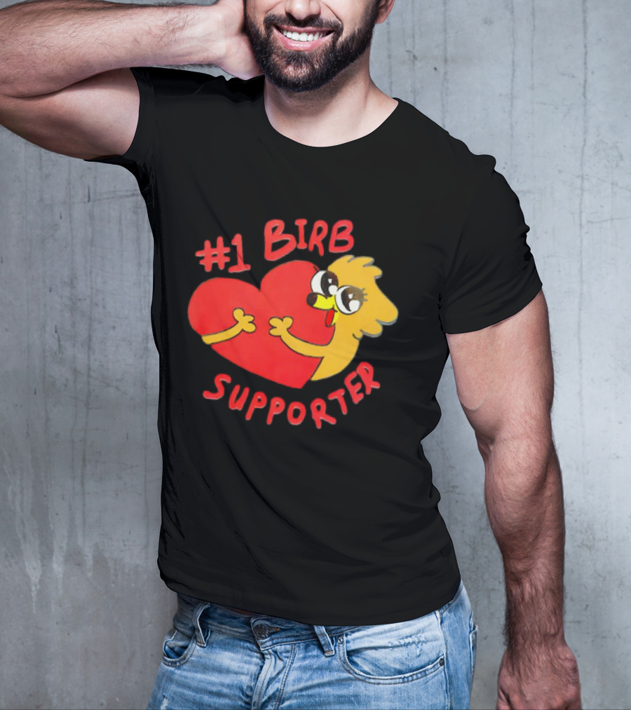 1 Birb Supporter Heart Hug T-Shirt