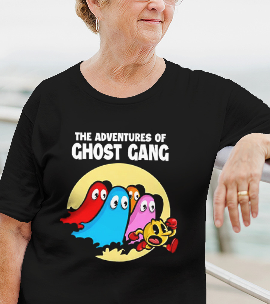 Pac-Man And The Ghosts X The Adventures Of Tintin The Adventures Of Ghost Gang T-Shirt