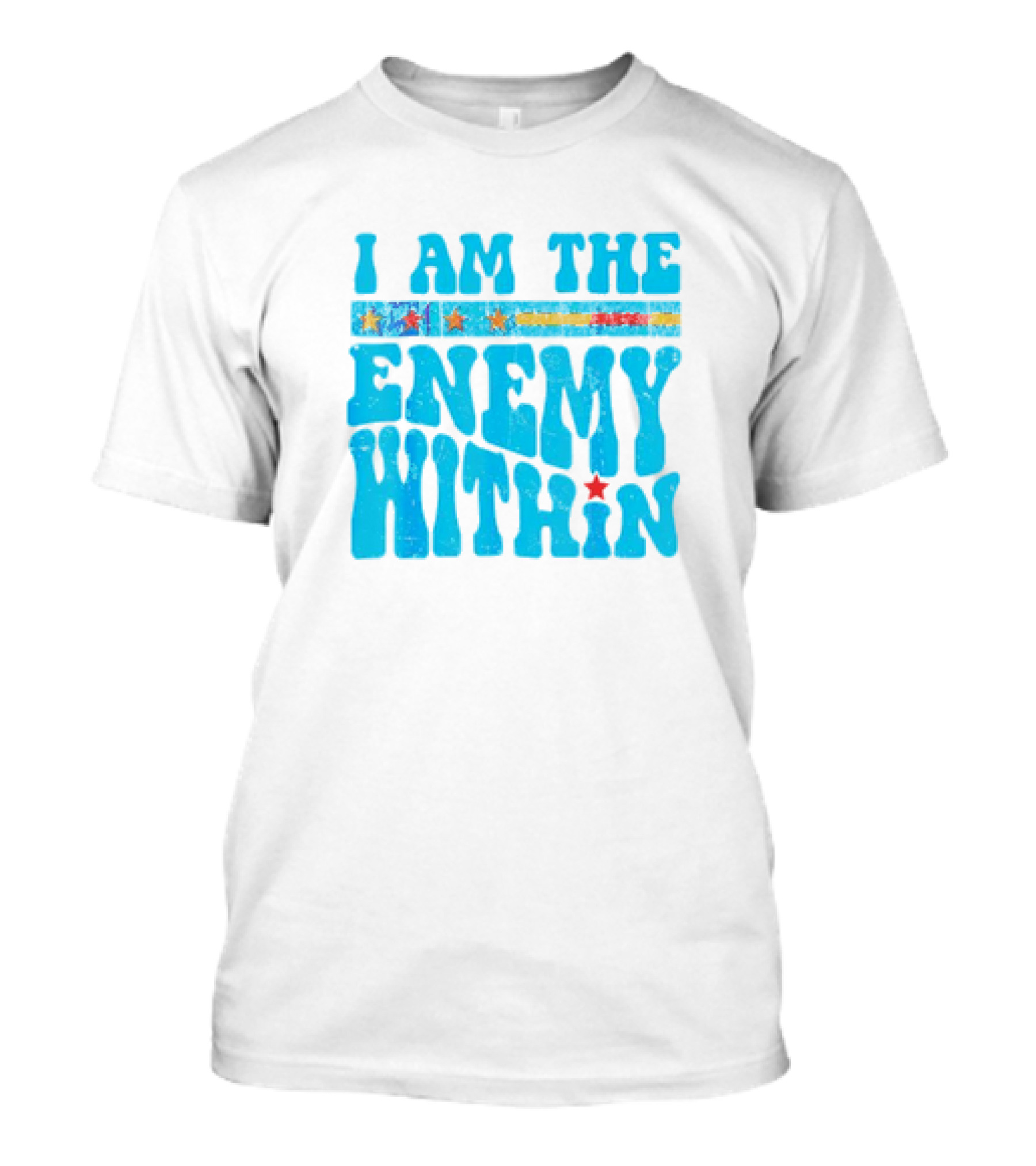 I Am The Enemy Within Retro America T-Shirt