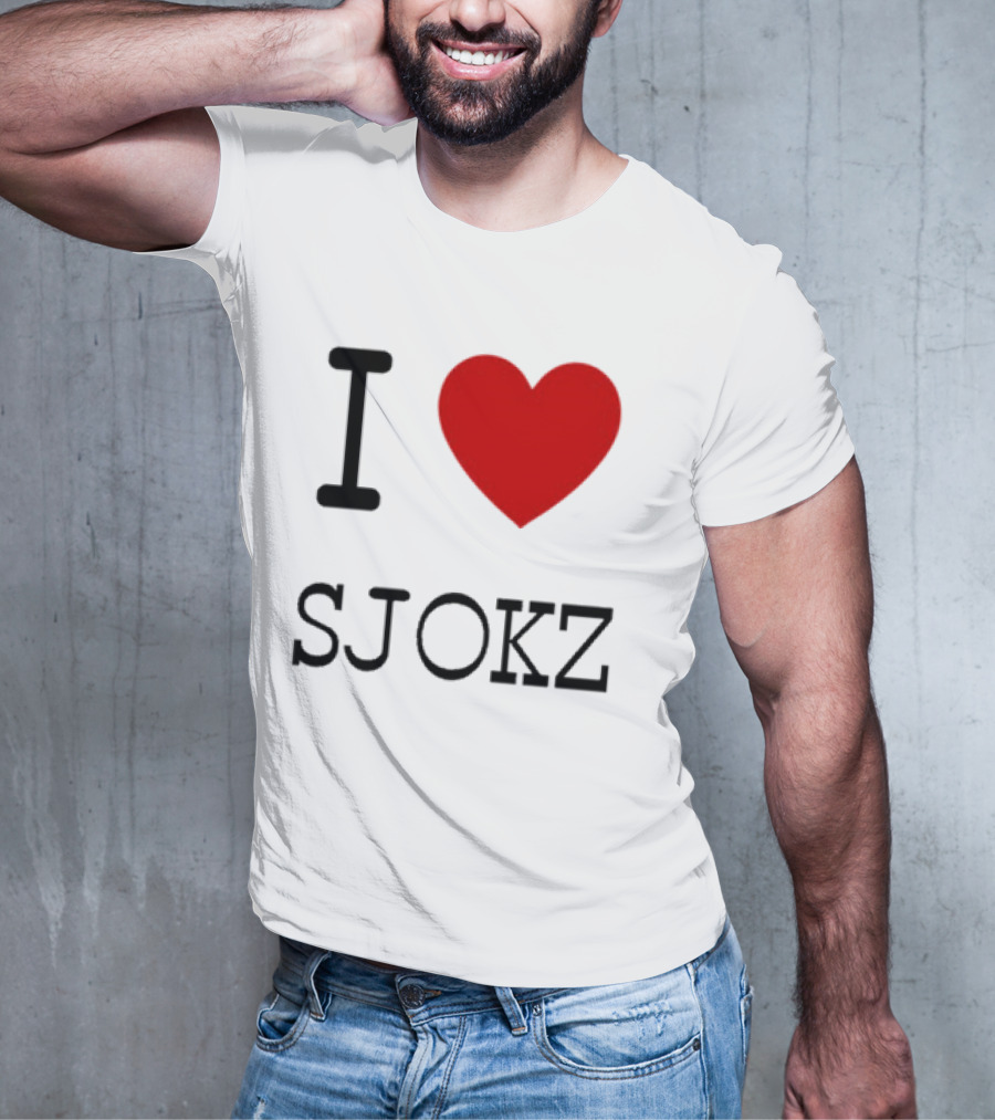 I Love Sjokz Fan T-Shirt Celebrating Popular Presenter T-Shirt