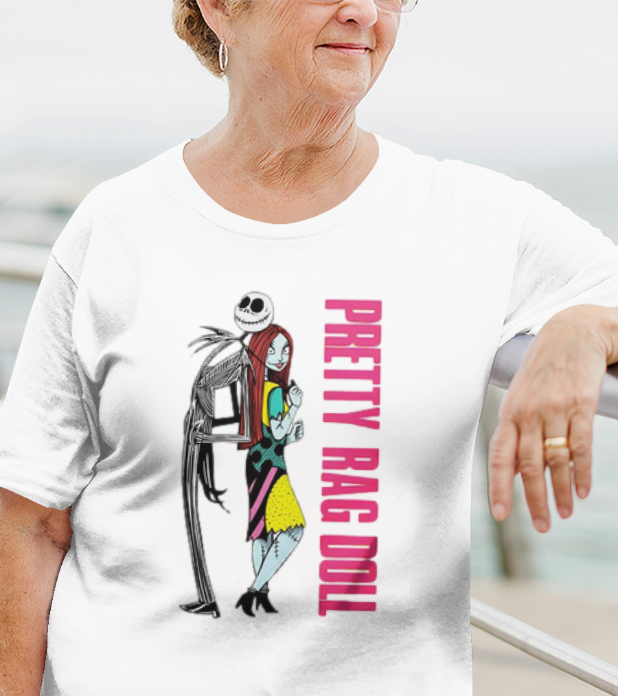 Jack And Sally Pretty Rag Doll Pretty Woman T-Shirt