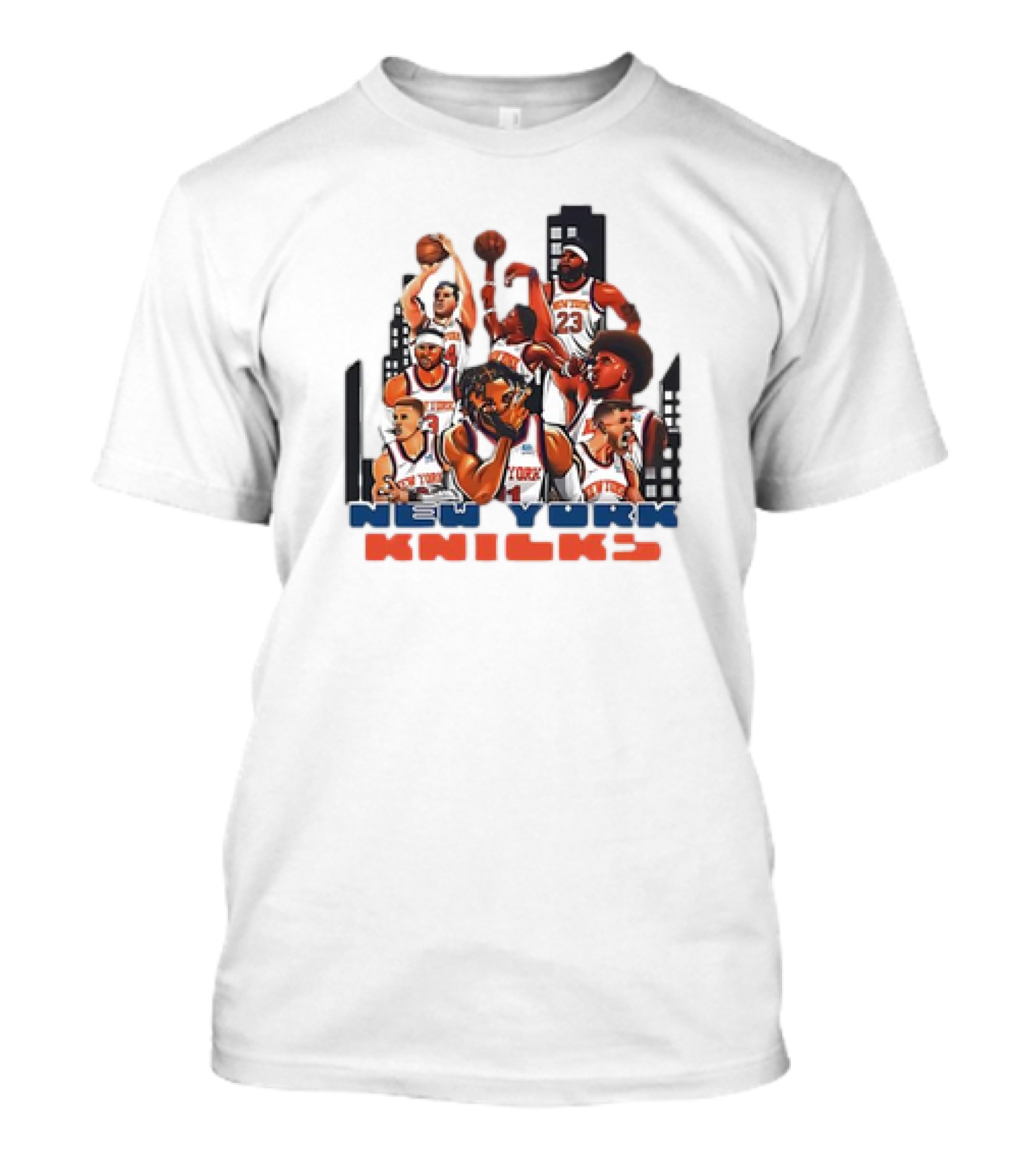 Jalen Brunson New York Knicks Basketball Team New Era T-Shirt
