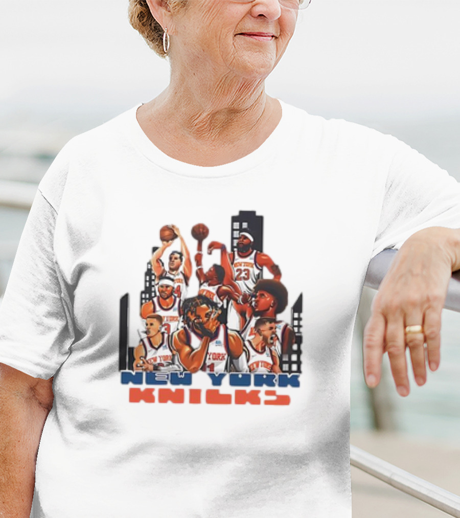 Jalen Brunson New York Knicks Basketball Team New Era T-Shirt