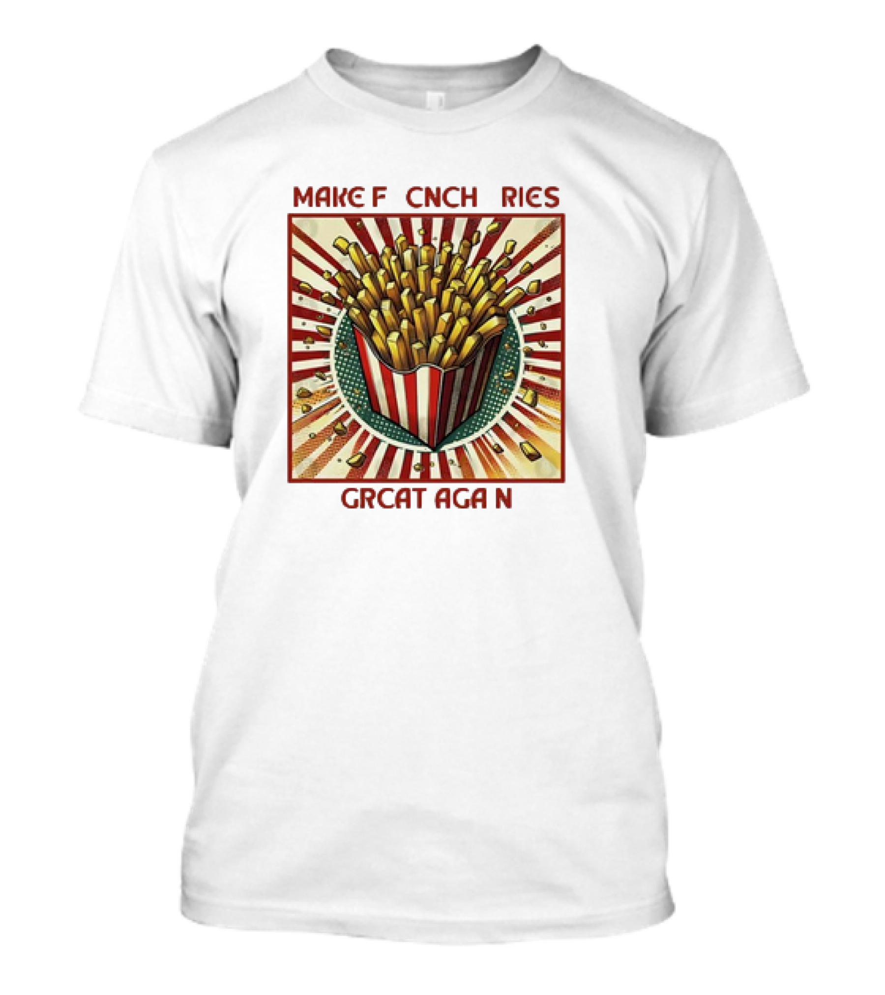 MagaDonalds Make French Fries Great Again Retro T-Shirt