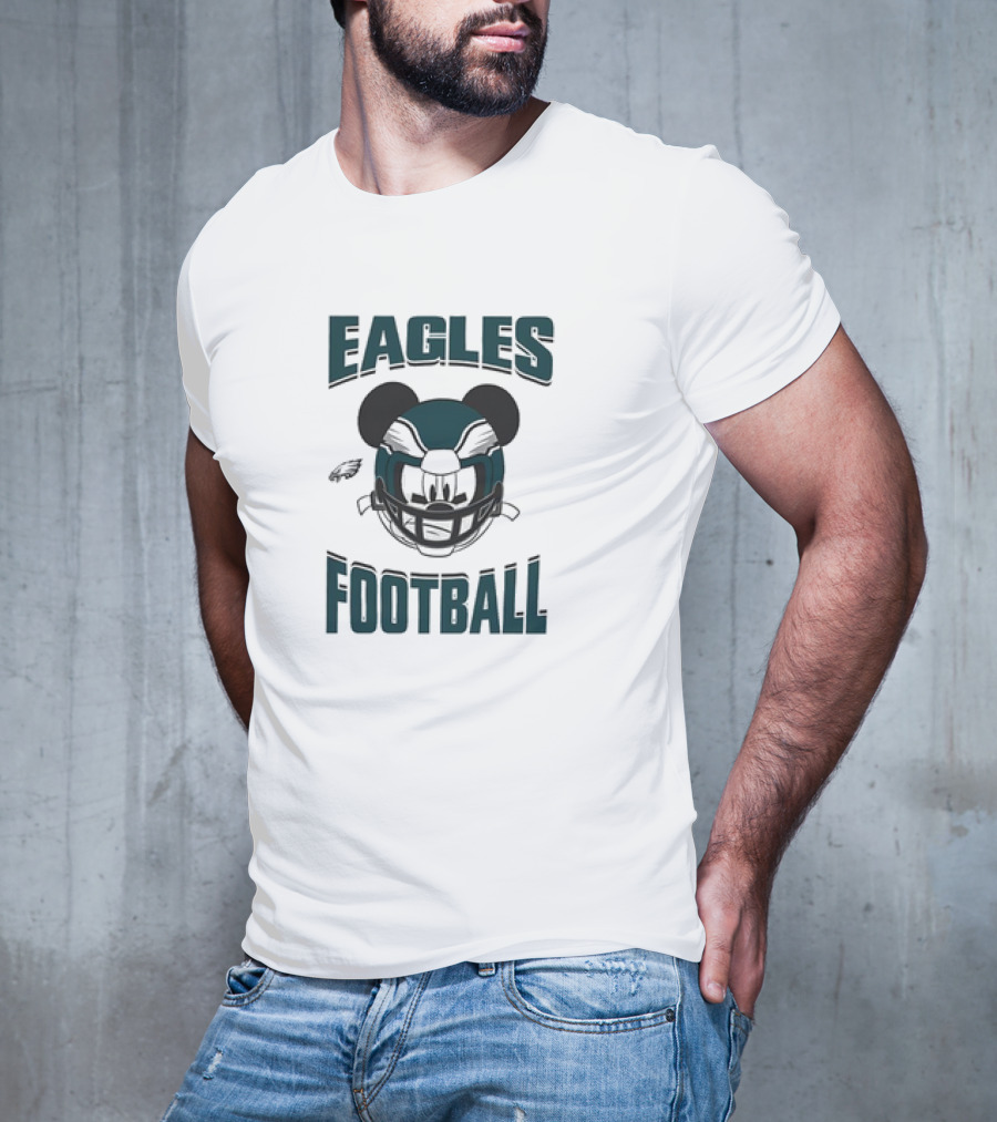 Eagles Football Mickey Mouse Helmet Philadelphia T-Shirt