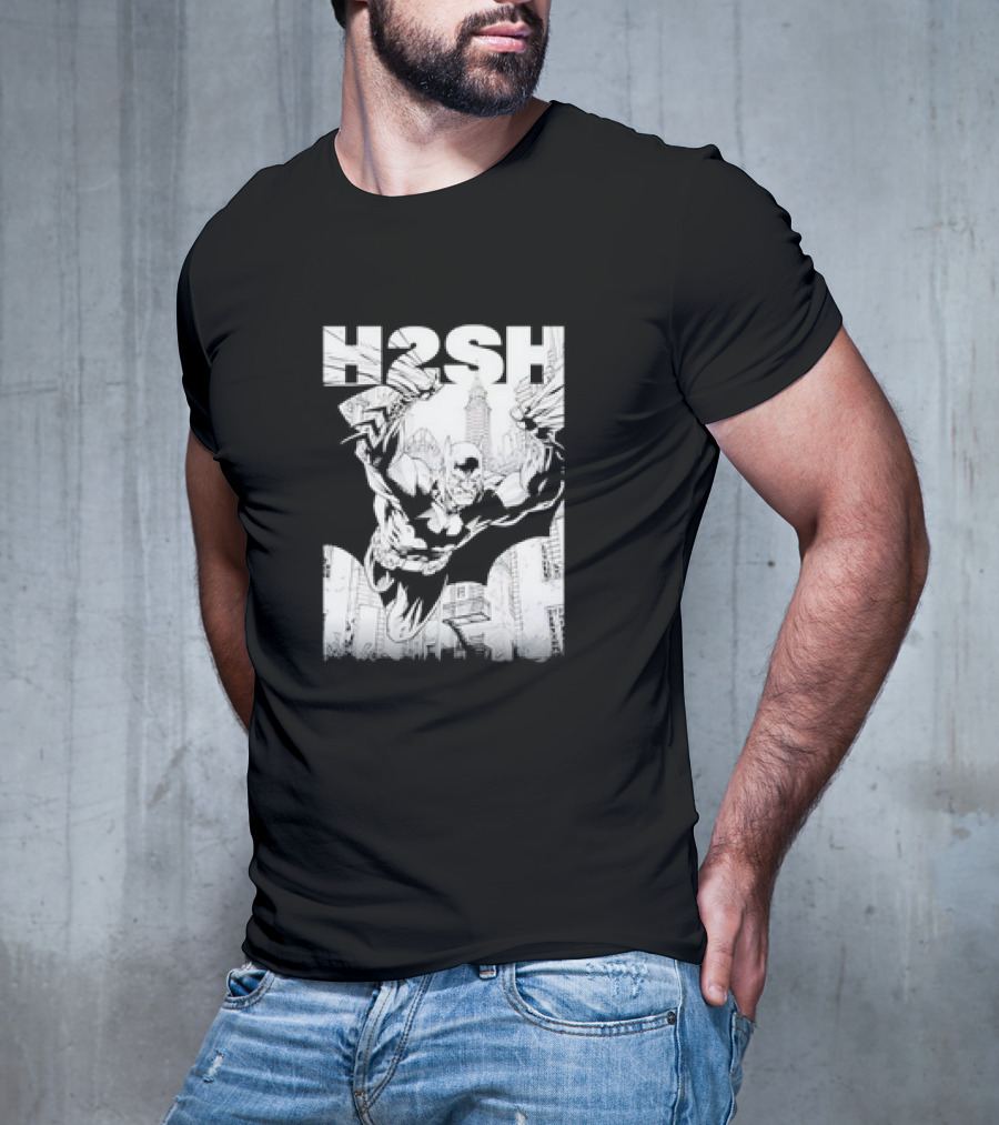 Batman Hush Jim Lee Scott Williams Retro Batman Gotham Skyline T-Shirt