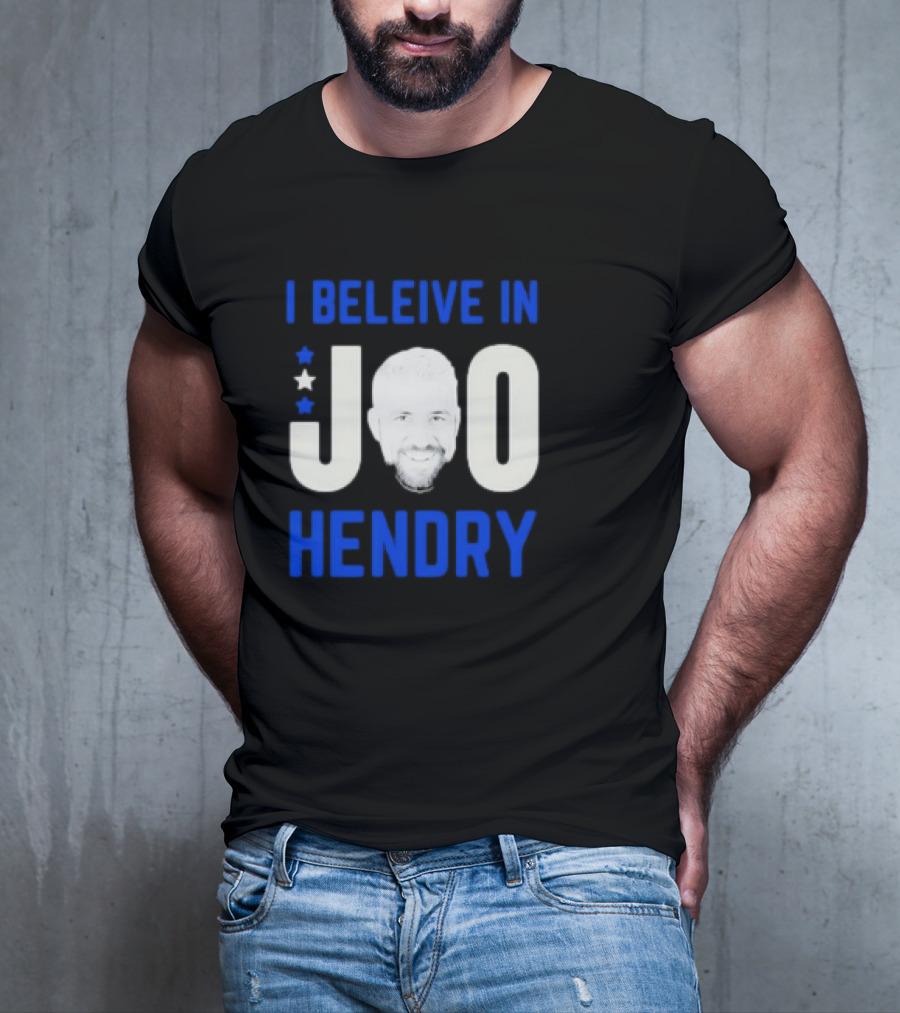 I Believe In Joe Hendry Star Face图案 T-Shirt