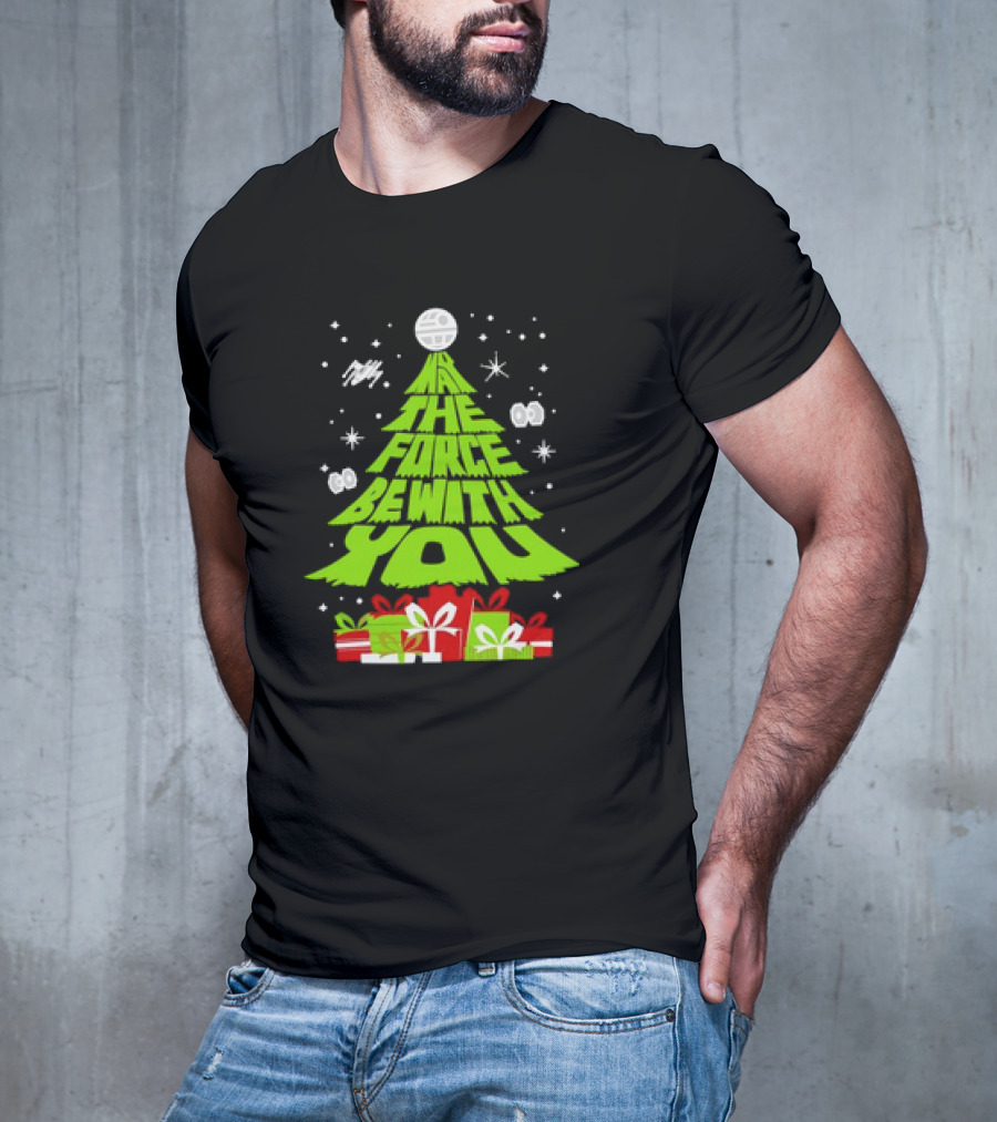 Star Wars May The Force Be With You Christmas Tree T-Shirt