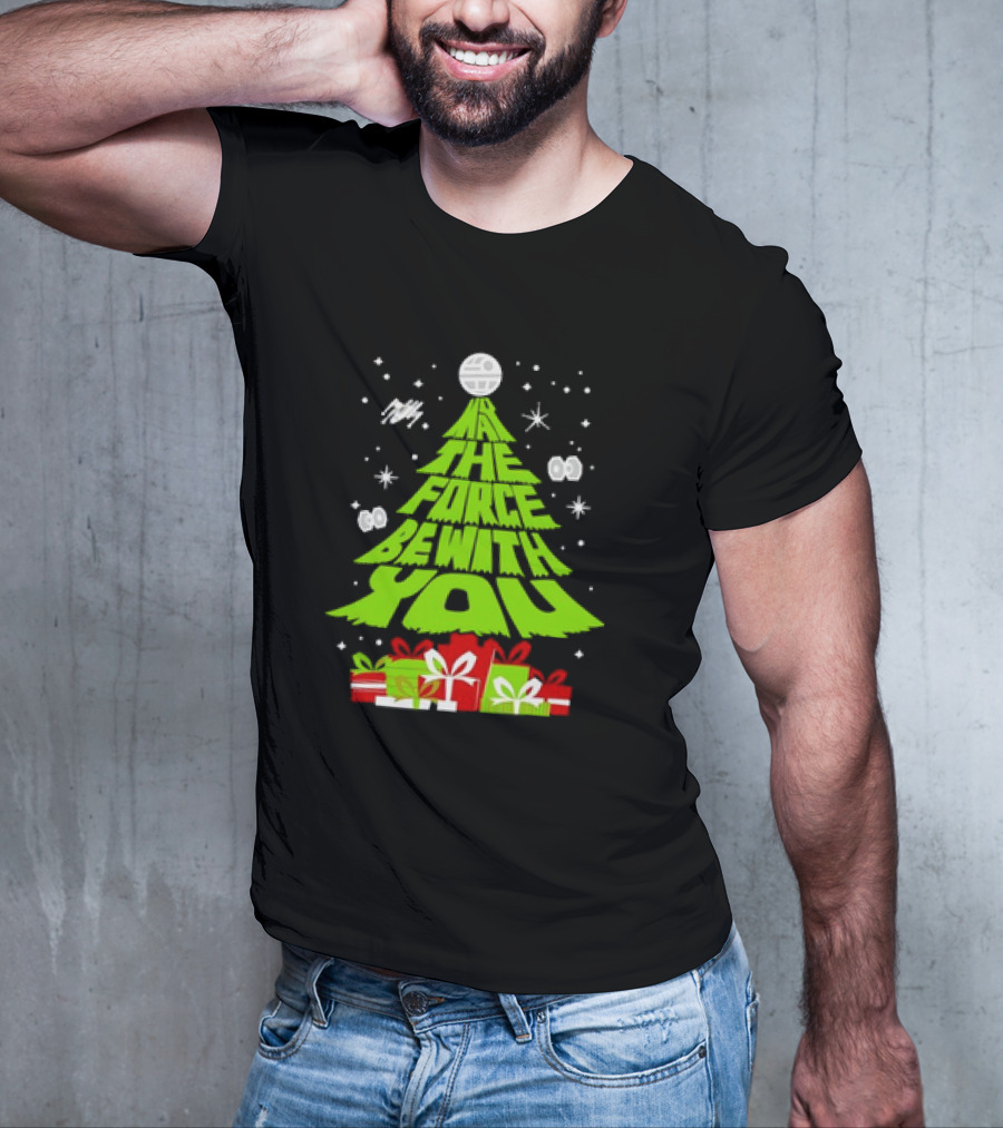 Star Wars May The Force Be With You Christmas Tree T-Shirt