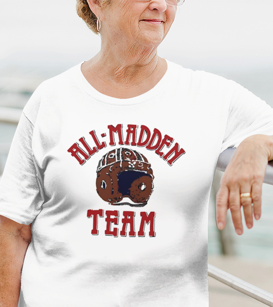 All Madden Team 1992 Vintage Football Helmet T-Shirt