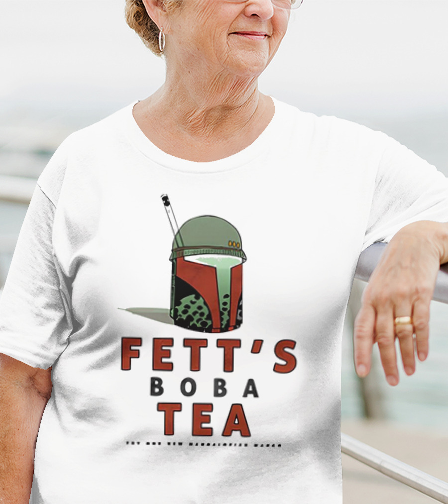 Fett’s Boba Tea Try Our New Mandalorian Flavor T-Shirt