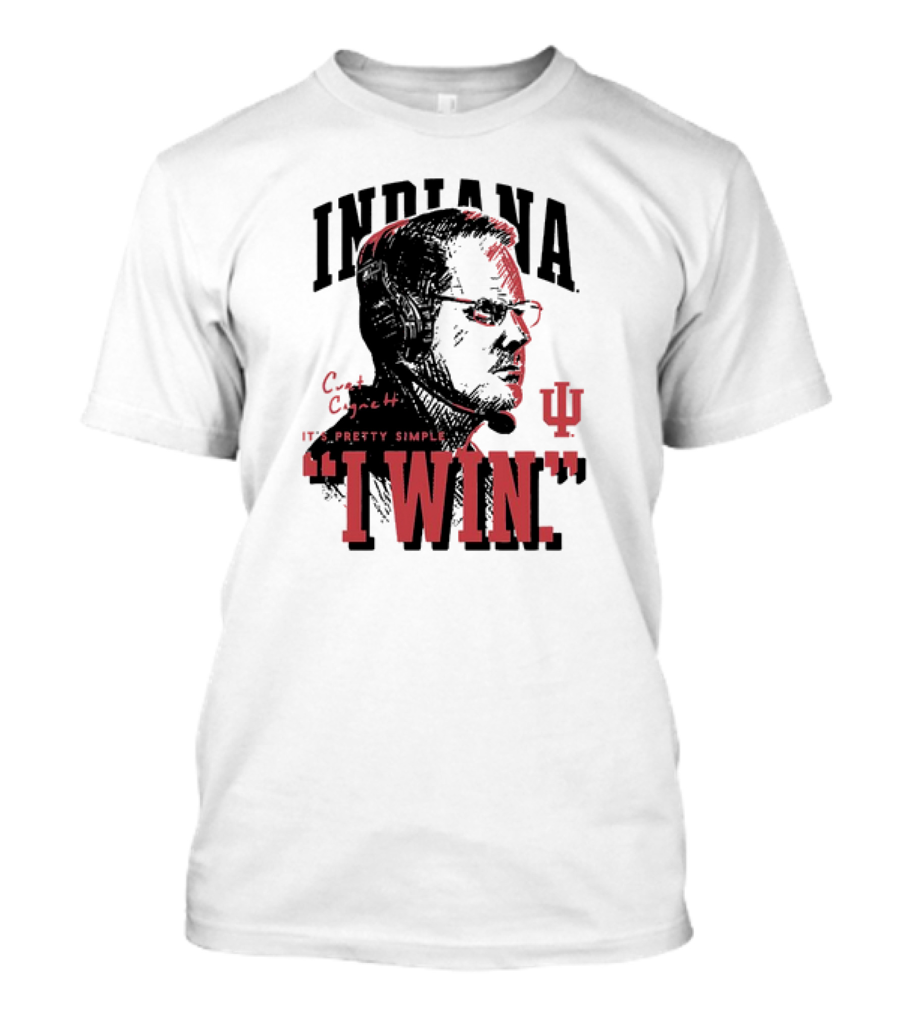 Indiana Hoosiers Football Curt Cignetti It's Pretty Simple I Win Vintage T-Shirt