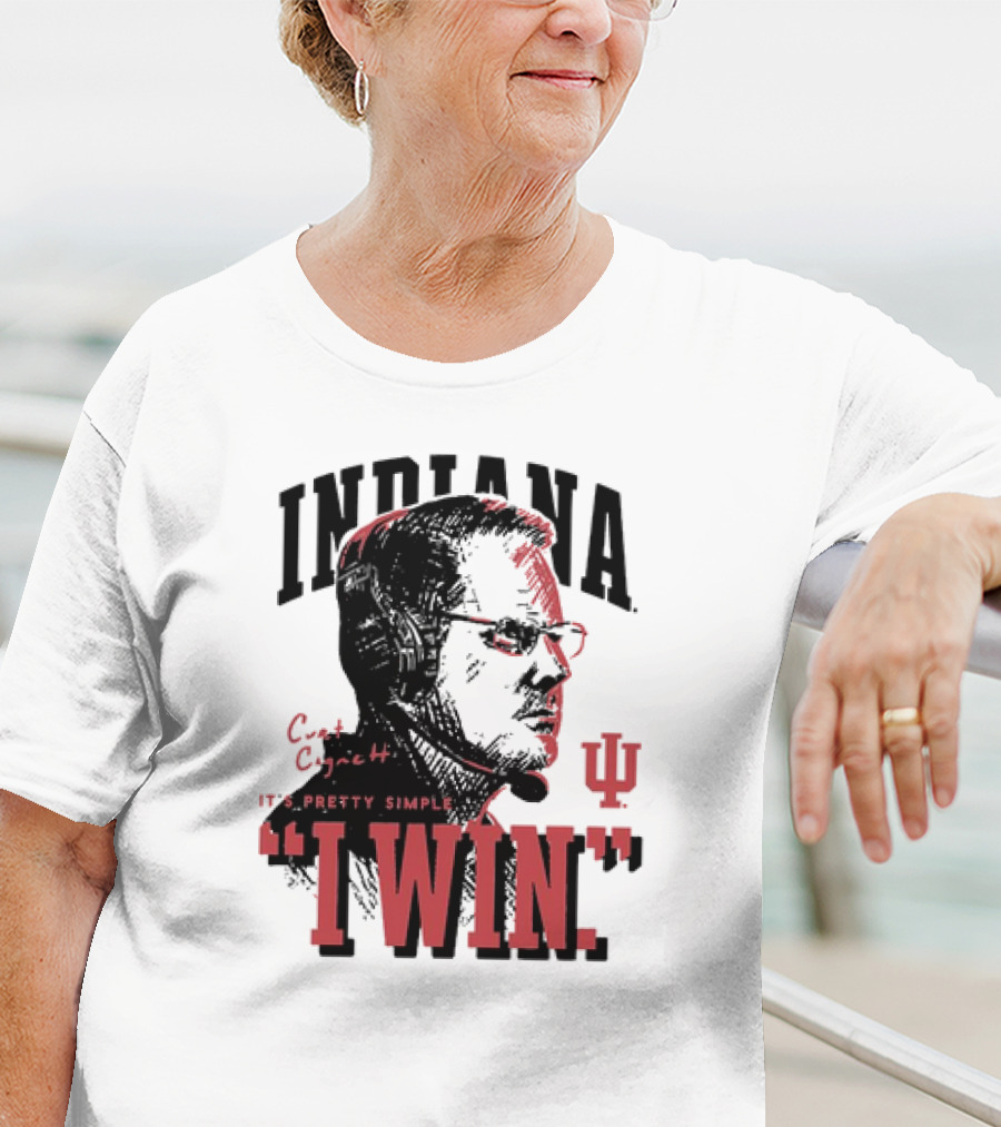 Indiana Hoosiers Football Curt Cignetti It's Pretty Simple I Win Vintage T-Shirt