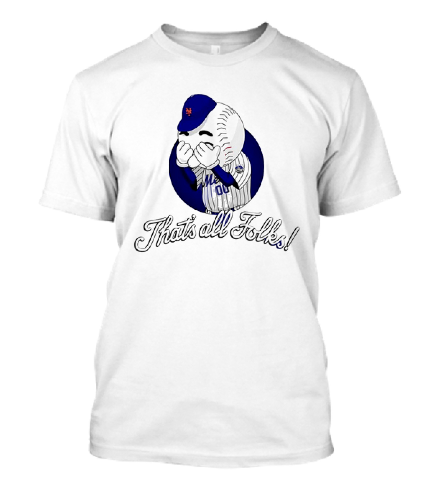 New York Mets Baseball That’s All Folks Logo Character T-Shirt