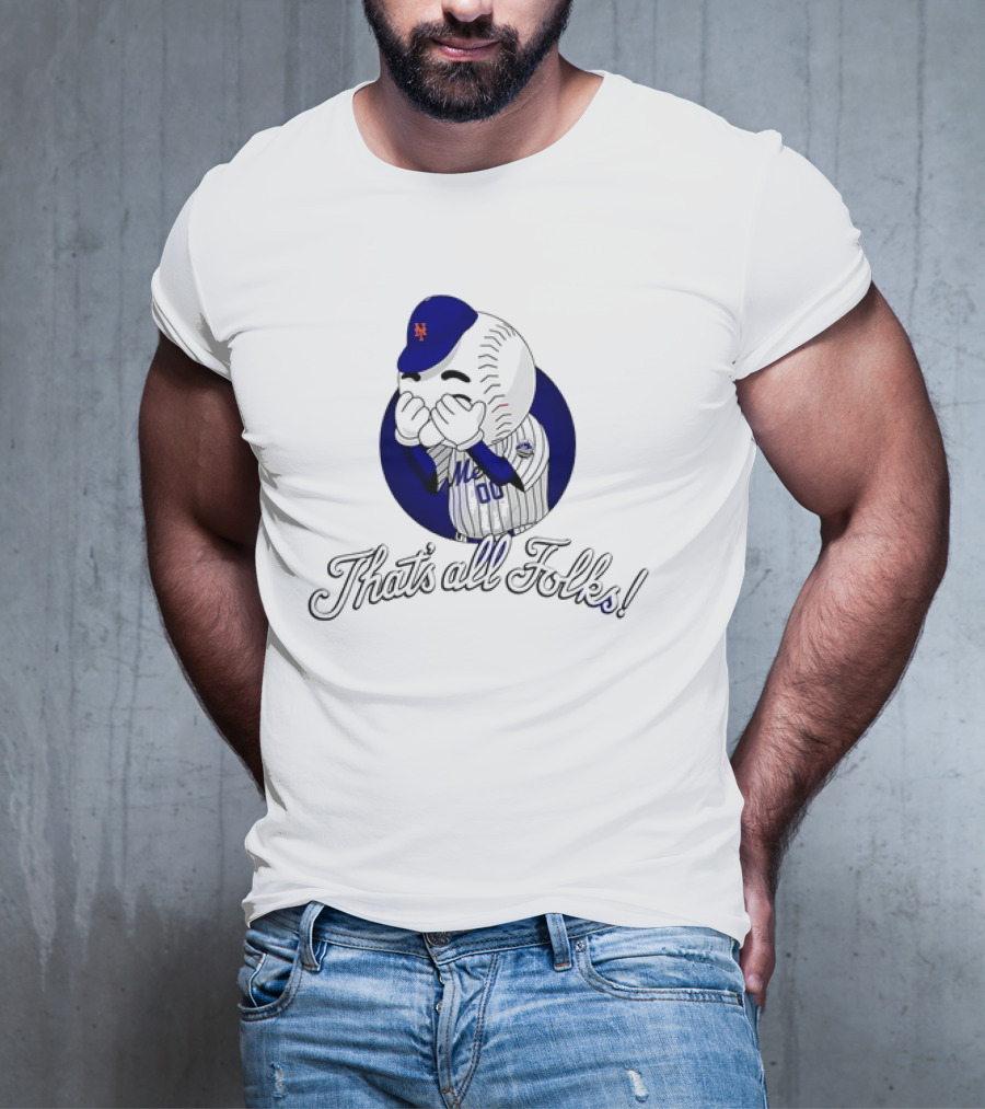 New York Mets Baseball That’s All Folks Logo Character T-Shirt