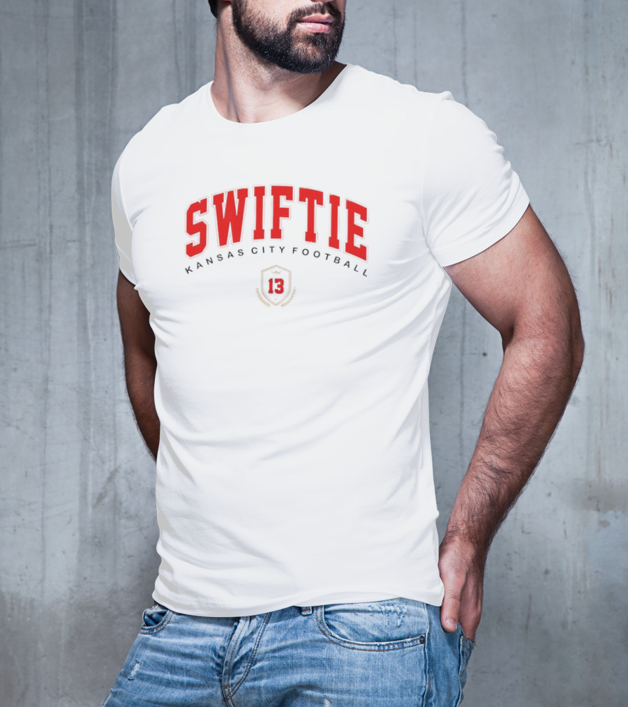 Swiftie Kansas City Football 13 Red Shield T-Shirt