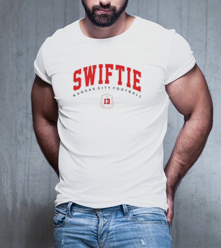 Swiftie Kansas City Football 13 Red Shield T-Shirt