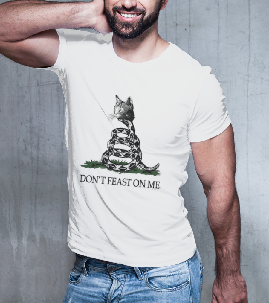 Don’t Feast On Me Gadsden Cat Snake Fusion T-Shirt